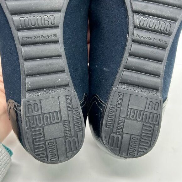 Munro Henlee Women's Navy Blue Cap Toe Ballet Flats Size 8 M Casual - Picture 10 of 12